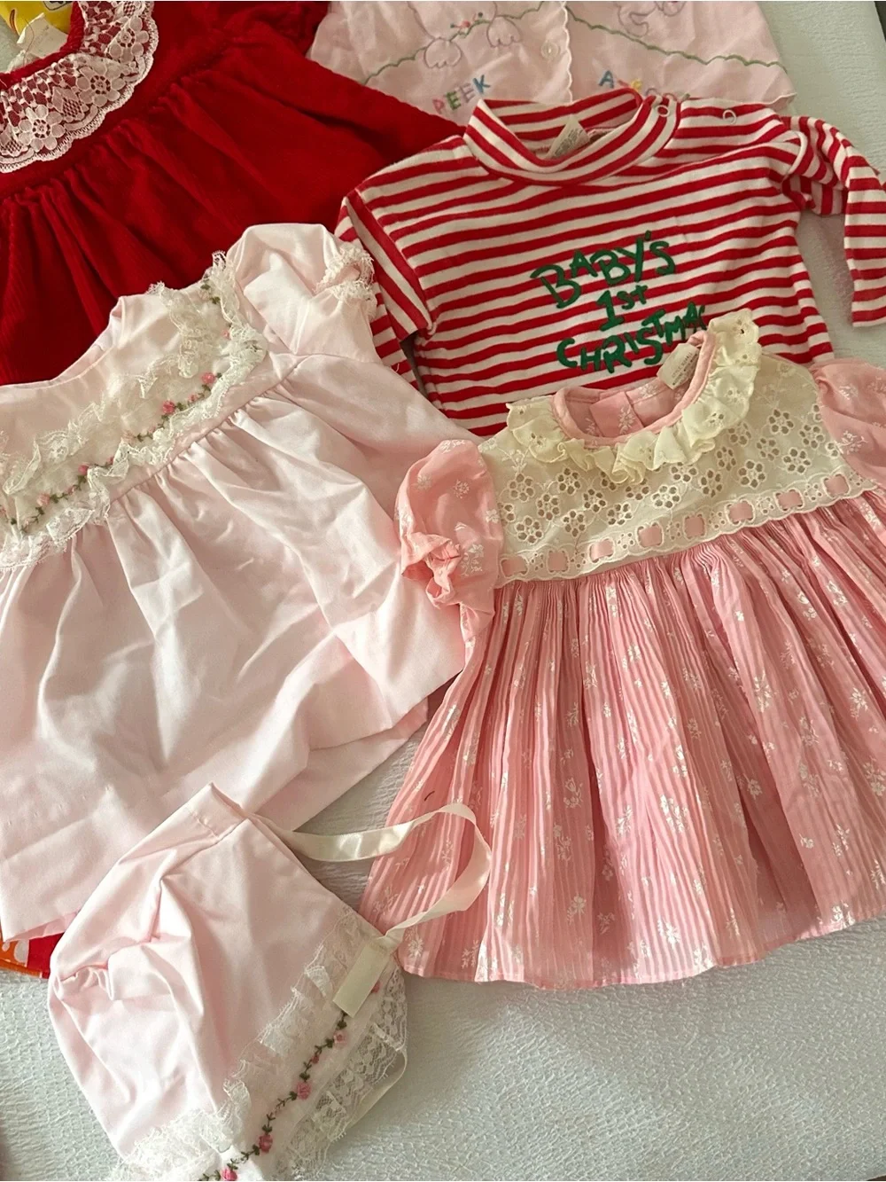 Vintage Baby Clothes Lot Bundle 80s 90s OshKosh Health-tex  0-12 Mo Baby